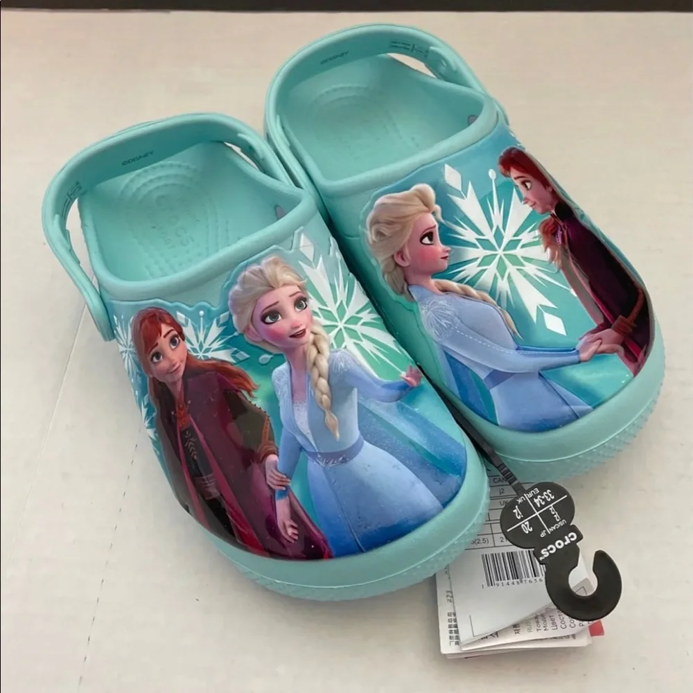NWT Disney FrozenII Crocs Size J2